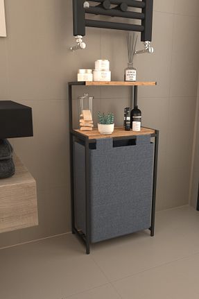 سبد لباس طوسی پارچه Lavons - کد 922095235