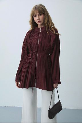 کت حجاب زرشکی زنانه رگولار BEFABOUTİQUE - کد 921289582