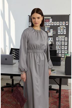 لباس طوسی زنانه بافتنی Fatma Atasoy - کد 921140792