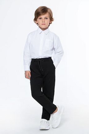 شلوار مشکی بچه گانه کتان Trend Bebe Butik - کد 922101173