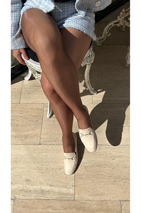 بابت بژ زنانه چرم خالص by emine eren emotion shoes - کد 921297009