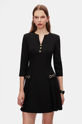 لباس مشکی زنانه بافتنی SHNWOMAN - کد 921292591