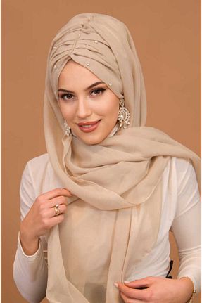 کلاه شنای حجاب نباتی زنانه Aişe Tesettür - کد 921303641