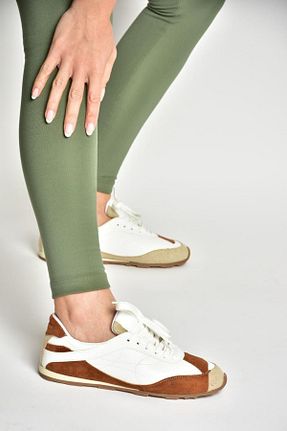 کفش اسنیکر سفید زنانه بند دار Fox Shoes - کد 921308932