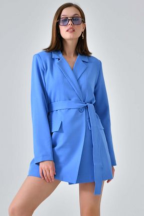 کت آبی زنانه رگولار Saade - کد 765423626