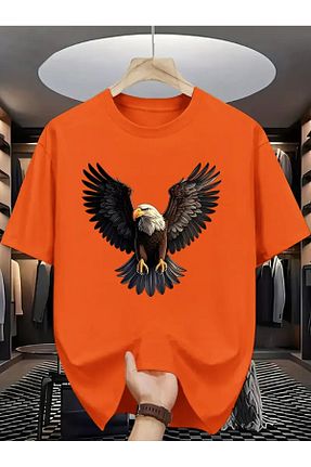 تیشرت نارنجی زنانه Relaxed aynewmoda - کد 921302568