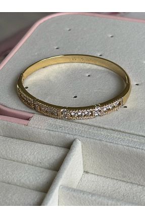 دستبند استیل (فولاد) زرد زنانه استیل ضد زنگ Akiha Aksesuar - کد 921321460