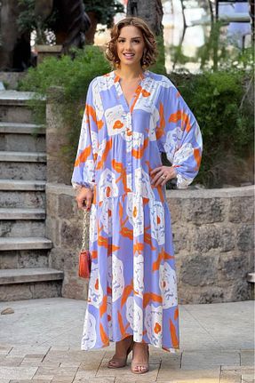 لباس بنفش زنانه بافتنی Nevin Kaya Moda - کد 921316445