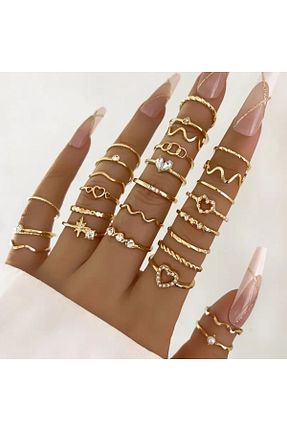 انگشتر جواهر طلائی زنانه زیرکن FASHİON JEWELRY - کد 887753758