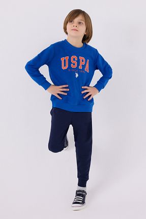 ست لباس راحتی آبی بچه گانه ساده U.S. Polo Assn. - کد 922139528