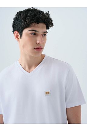 تیشرت سفید مردانه رگولار Loft - کد 921332773