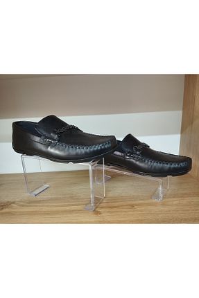 کفش اسپادریل مشکی مردانه چرم خالص Alex - کد 922152230