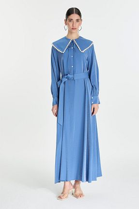 لباس حجاب سرمه ای زنانه رگولار Zühre - کد 846700878