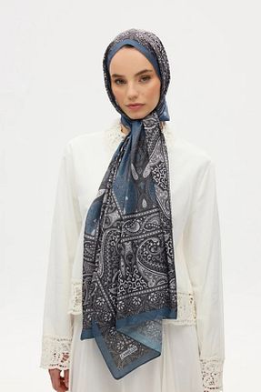 شال سرمه ای زنانه cs camellia scarf - کد 921333524