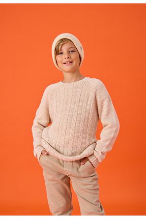 پلیور طوسی بچه گانه Saç Örgü Nisrakids - کد 788975429