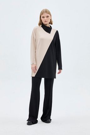 ست بالاتنه و پائین تنه حجاب مشکی زنانه رگولار Zühre - کد 869586156