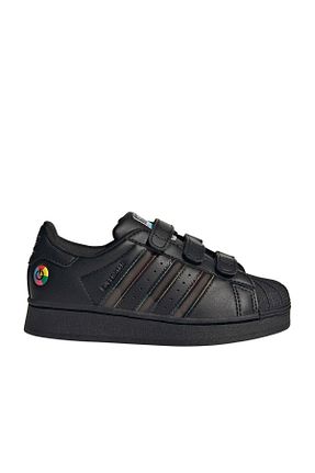 کفش اسنیکر مشکی بچه گانه چرم مصنوعی adidas - کد 893281713