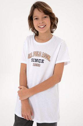 تیشرت سفید بچه گانه رگولار U.S. Polo Assn. - کد 855953996