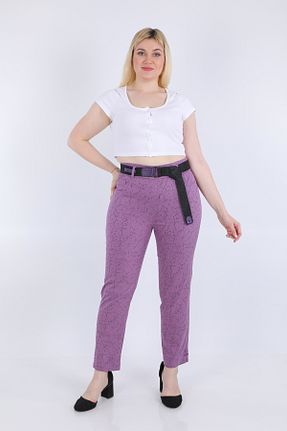 شلوار بنفش زنانه پنبه ای EXİTLİNE - کد 921226864