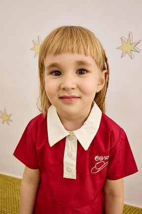 لباس قرمز بچه گانه بافتنی Fahhar Kids - کد 922161269