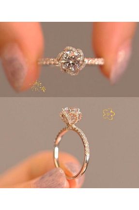 انگشتر نقره طلائی زنانه Swarovski Store - کد 921354616