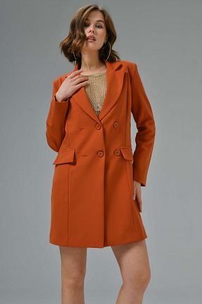 کت نارنجی زنانه رگولار Saade - کد 683604579