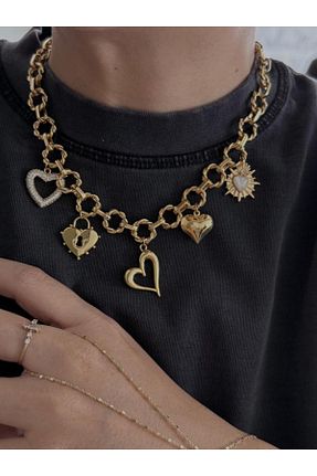 گردنبند جواهر رنگی زنانه زیرکن AŞIK ACCESSORIES - کد 922166485