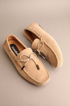 کفش لوفر قهوه ای مردانه چرم خالص Gondol - کد 921351547