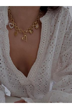 گردنبند جواهر رنگی زنانه زیرکن AŞIK ACCESSORIES - کد 922166485