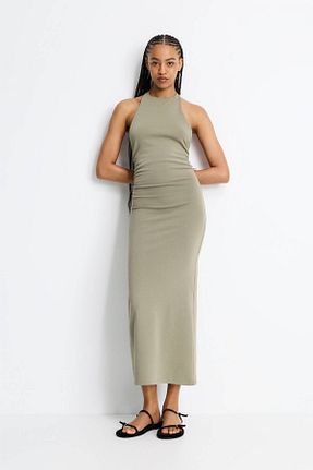 لباس خاکی زنانه بافتنی Pull & Bear - کد 902059741