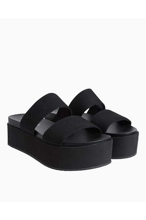 دمپائی مشکی زنانه پاشنه پلتفرم Calvin Klein - کد 922169051