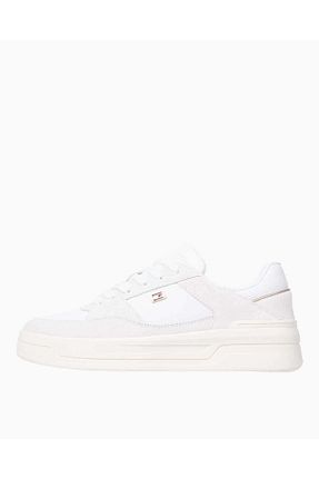 کفش اسنیکر نباتی زنانه چرم اصل Tommy Hilfiger - کد 901396590