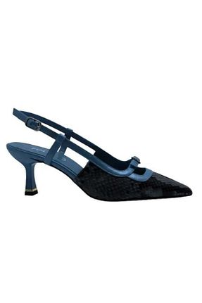 کفش استایلیتو آبی پاشنه نازک Poletto - کد 922166863