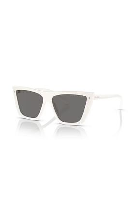 عینک آفتابی سفید مردانه پلاریزه Prada - کد 740102206