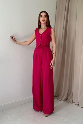 ست بالاتنه و پائین تنه صورتی زنانه بافتنی Elbee Fashion Woman - کد 731764660