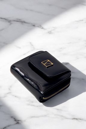 کیف پول مشکی زنانه سایز متوسط KRB POLO ACCESSORİES - کد 921380519