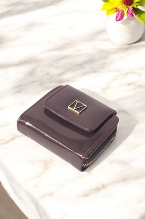 کیف پول قهوه ای زنانه سایز متوسط KRB POLO ACCESSORİES - کد 921381566