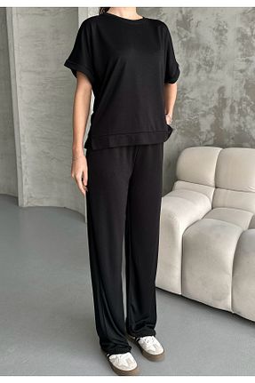 ست کرمکن اسپرت مشکی زنانه پنبه ای sportiness - کد 922172963