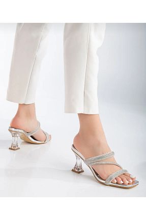 کفش مجلسی طوسی زنانه پاشنه نازک Felisya Butik - کد 921383252