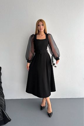 لباس مشکی زنانه بافت Neşeli Butik - کد 921378951