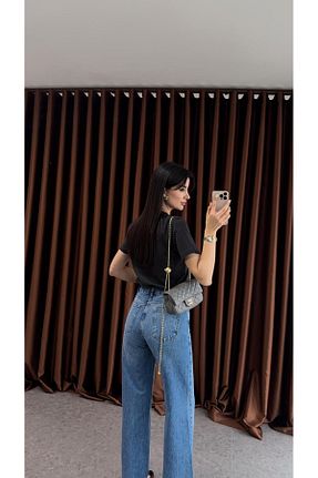 شلوار جین رنگی زنانه فاق بلند HAZELANNA - کد 921443967