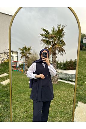 ست بالاتنه و پائین تنه سرمه ای زنانه بافتنی EMPERİA - کد 921447309