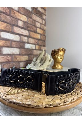 کمربند قهوه ای زنانه چرم مصنوعی SEDEF TAKI - کد 921469404