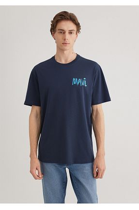 تیشرت سرمه ای مردانه رگولار Mavi - کد 921466385