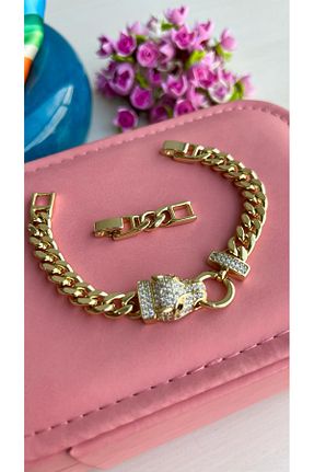 دستبند استیل (فولاد) طلائی استیل (فولاد) Enfes Takı - کد 921476315
