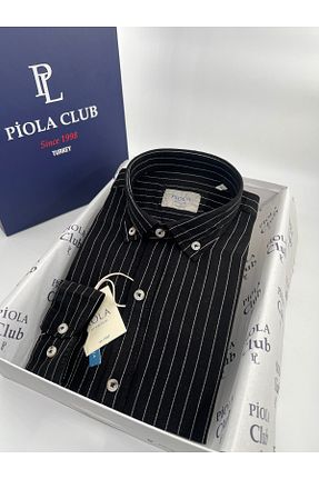 پیراهن مشکی مردانه رگولار Piola Club - کد 921485995