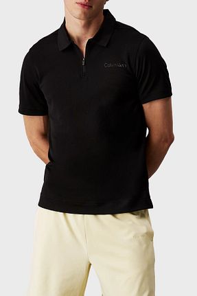 پولوشرت مشکی مردانه پلی استر Calvin Klein - کد 922223251