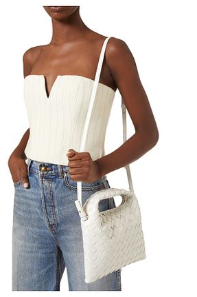 کیف مجلسی سفید زنانه Bottega Veneta - کد 922221531