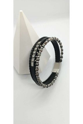 دستبند استیل (فولاد) مشکی استیل (فولاد) ndjewelry - کد 921494278