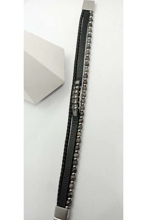 دستبند استیل (فولاد) مشکی استیل (فولاد) ndjewelry - کد 921494278